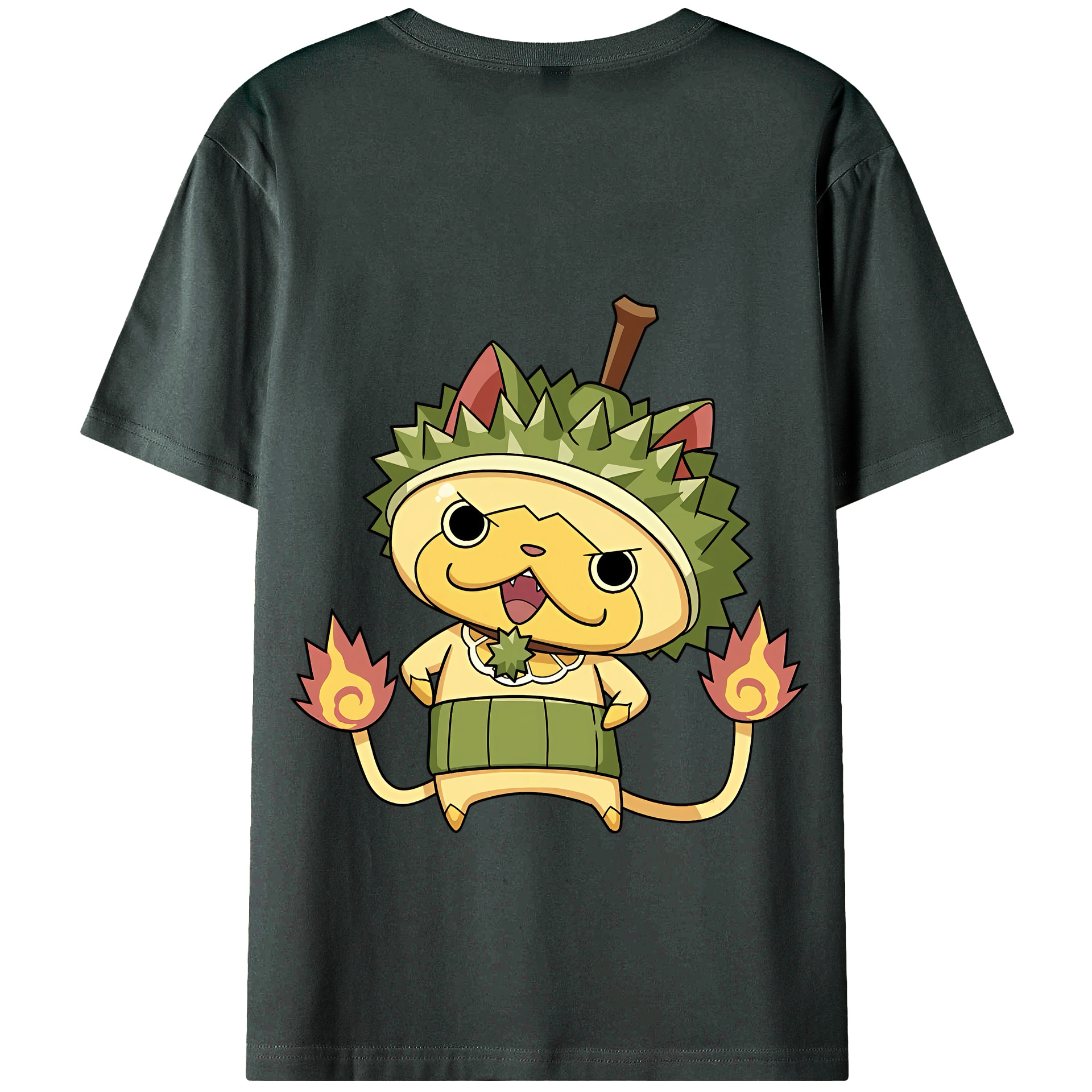 （画像用） 妖怪ウォッチ Yo-kai Watch 綿100％ メンズ半袖Tシャツ（バックプリント） 通気性
